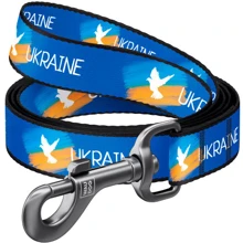 Поводок WAUDOG Nylon рисунок Флаг 25 мм 122 см синий (4915-0231): Тип Поводок