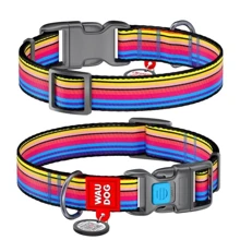 Нашийник Waudog Nylon Лінія 1 для собак з QR паспортом нейлоновий металева пряжка-фастекс 15 мм (5152): Виробник WAUDOG