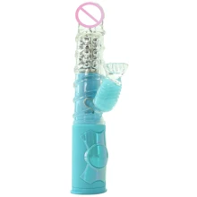 Вибратор кролик 3 скорости ротации Rabbit Vibe Love Me Dreamy, 11.4x3.3 см, голубой: Для кого Для женщин