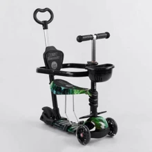 Самокат Best Scooter с защитным бампером черный (S 9358): Количество колес 3