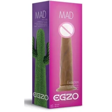 Фаллоимитатор на присоске Egzo G1840 18.5x4 см: Назначение Вагинальные