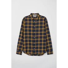 Сорочка H & M 6340338 50 жовта з довгим рукавом: Длина рукава Довгий