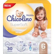 Підгузки-трусики дитячі Chicolino Super Soft 6 (16+кг) 30 шт. (4823098414469): Тип Подгузники-трусики