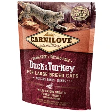 Сухой корм для взрослых кошек крупных пород Carnilove Cat Duck & Turkey Large Breed 400 г (8595602512775): Тип Сухой корм