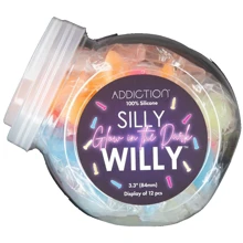 Набор фаллоимитаторов ADDICTION Silly Willy Glow in the Dark 12 шт: Назначение Вагинальные