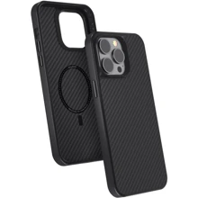 Чехол для iPhone Comma Kevlar Series MagSafe Black for iPhone 14 Pro: Цвет черный