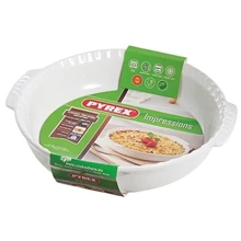 Pyrex Impressions /26см д/пирога/бел. (IC1PD26): Крышка Нет