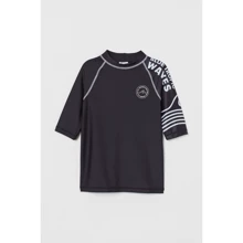 Футболка H&M 2412-7571171 170 см темно-серая: Тип Футболки