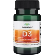 Swanson D-3 High Potency Vitamin 1000iu (25mcg) 30 caps / 30 servings: Форма випуску Капсулы
