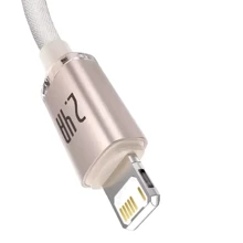 Кабель Baseus USB Cable to Lightning Crystal Shine Series 2.4A 1.2m Pink (CAJY001104): Тип USB Cable - Lightning