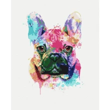 Картина по номерам Brushme Красочный бульдог 40x50 см (BS51398): Производитель Brushme