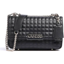 Женская сумка через плечо Guess Matrix Convertible Xbody Flap черная (HWVG7740210-BLA): Пол Женский