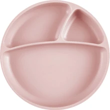 Секційна тарілка MinikOiOi Portions на силіконовій присосці Pinky Pink (101050002): Матеріал силикон