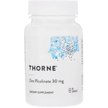 Thorne Research Zinc Picolinate 30 mg 60 Caps Пиколинат цинка усиленный: Тип Цинк