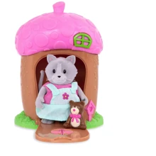 Игровой набор Li'l Woodzeez Домик с сюрпризом (розовая крыша, 1 фигурка котика, 1 аксессуар) (WZ6603Z): Производитель Li`l Woodzeez