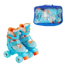 Раздвижные ролики квады Best Roller колеса PU 13206-S (31-34) Синие: Цвет синий