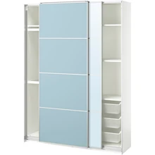 Шафа з розсувними дверцятами ІКЕА PAX/MEHAMN/AULI 150х44х201 см (395.517.03): undefined undefined
