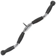 Ручка для верхней тяги York Fitness 70см W-образная с резиновыми рукоятками, хром (00014961361568): undefined undefined