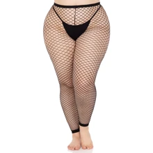 Леггинсы Leg Avenue Industrial Net footless tights Black 1X/2X: Для кого Для женщин