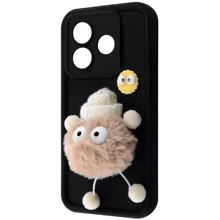 Чохол для телефона Mobile Case Pretty Things Black/Fluffy White для Xiaomi Redmi Note 13 Pro 4G / Poco M6 Pro 4G: Сумісність Xiaomi Redmi Note 13 Pro 4G / Poco M6 Pro 4G