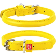 Нашийник круглий WAUDOG Glamour 8 мм 25-33 см жовтий (22418): Виробник WAUDOG
