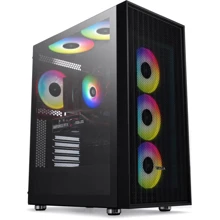 Персональный компьютер (ПК) Vinga Pillar Black (V12400F.22): Процессор Intel Core i5-12400F (2.5-4.4 ГГц) - 6 ядер