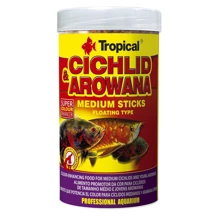 Сухой корм Tropical Cichlid Arowana Medium Sticks для аквариумных рыб в палочках 250 мл (5900469635247): Вид корма Палочки