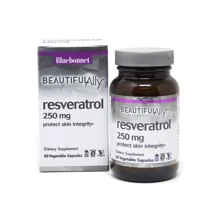 Bluebonnet Beautiful Ally Resveratrol Ресвератрол 250 mg 60 вегакапсул: Вид Неферментные