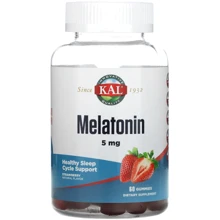 KAL Melatonin 2.5 mg Strawberry Мелатонин 60 жевательных таблеток: Форма выпуска Таблетки жевательные