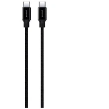 Кабель Proove Cable USB-C to USB-C Light Weft 60W 1m Black: Тип USB-C - USB-C