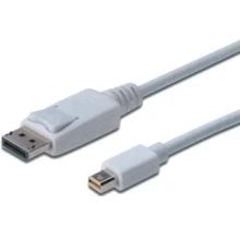 Кабель Digitus Cable ASSMANN MiniDisplayPort M to DisplayPort M 3m White (AK-340102-030-W): Тип Mini DisplayPort M - DisplayPort M