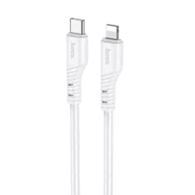 Кабель Hoco Cable USB-C to Lightning X97 Crystal 3A 1m White: Тип USB-C - Lightning