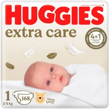 Підгузки Huggies Extra Care 1 (2-5 кг) M-Pack 168 шт (5029054234747/5029053549620): Тип Подгузники