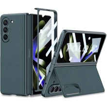 Чохол для телефона GKK Leather Wallet with Stand Gray/Green для Samsung F946 Galaxy Fold 5: Сумісність Samsung F946 Galaxy Fold 5
