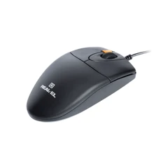 Мишка REAL-EL RM-222 Black (EL123200040): інтерфейс підключення USB