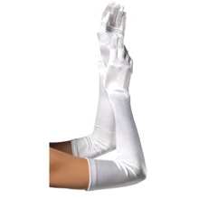 Длинные перчатки Leg Avenue Extra Long Satin Gloves white: Для кого Для женщин
