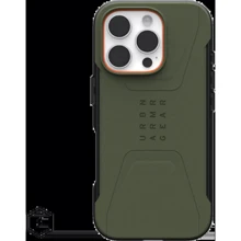 Чехол для iPhone Urban Armor Gear UAG Civilian Magsafe Olive Drab (114444117272) for iPhone 16 Pro: Цвет зеленый