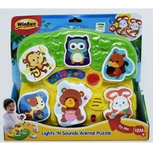Развивающая музыкальная игрушка пазл Животные WinFun (0771-NL): Тип музыкальная игрушка