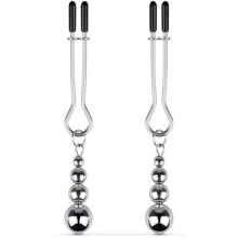 Зажимы для сосков Bedroom Fantasies: Nipple Clamps with Beaded Chain - Silver: Производитель Bedroom Fantasies
