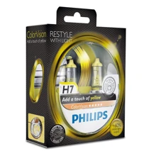Лампа галогенная Philips H7 ColorVision Yellow, 3350K, 2шт/блистер 12972CVPYS2: Производитель Philips