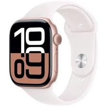 Apple Watch Series 10 GPS 42mm Rose Gold Aluminium Case with Light Blush Sport Band - S/M (MWWH3) Approved Витринный образец: Производитель Apple