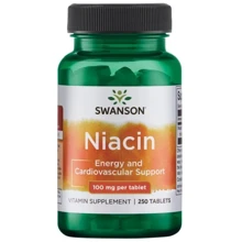 Swanson Niacin Ниацин 100 мг 250 таблеток: Тип Витамин B
