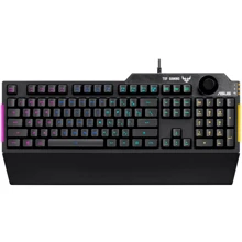 Клавиатура ASUS TUF Gaming RGB Black (90MP01X0-BKMA00): Подключение проводное