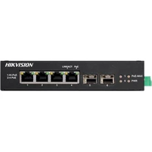 Сетевой коммутатор Hikvision DS-3T0506HP-E/HS: Порты только Gigabit Ethernet (10/100/1000)