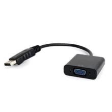 Адаптер Cablexpert Adapter DisplayPort to VGA (AB-DPM-VGAF-02): Цвет черный