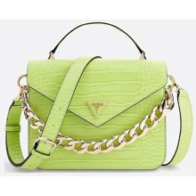 Жіноча сумка-сетчел GUESS RETOUR TOP HANDLE FLAP лаймова (HWCG8664200-LIM): Стать Женский