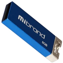 USB-флешка Mibrand 8GB Сhameleon USB 2.0 Blue (MI2.0/CH8U6U): Стандарт USB USB 2.0