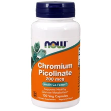 NOW Foods Chromium Picolinate 200 mcg, 100 Veg Capsules: Тип хром