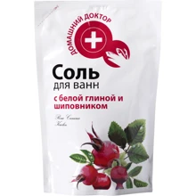 Домашний Доктор Соль с белой глиной и шиповником дой-пак 500 g: Назначение Расслабление, Питание
