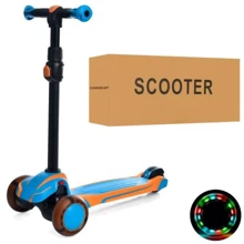 Самокат Scooter X1-BLY MAXI синий с желтым: Количество колес 3
